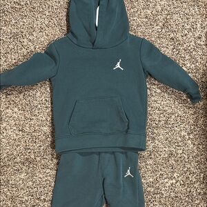 Jordan Kids Dark Teal Hoodie and Jogger Set